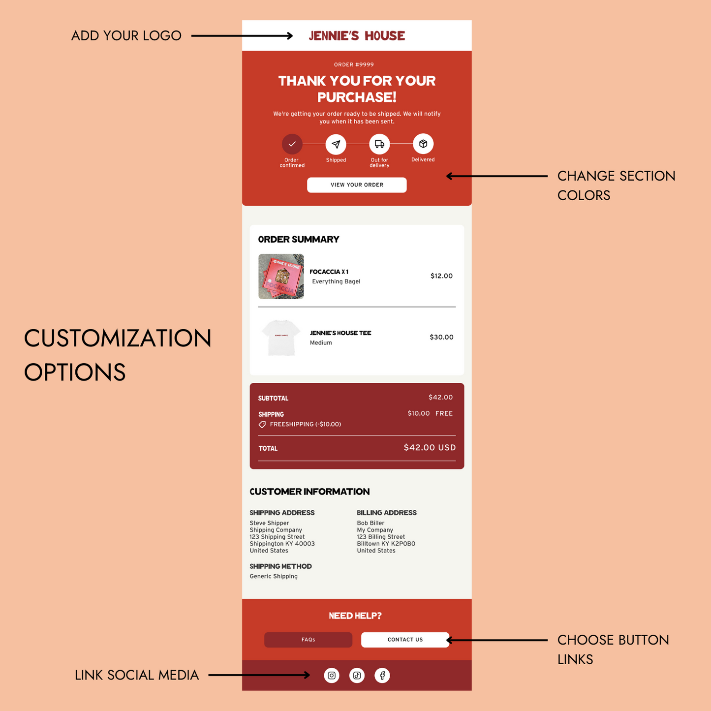 Shopify Notification Email Templates